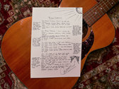 Lyric Sheet (handwritten with annotations and drawings) photo 