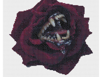 Cross Stitch Pattern - Rose With Teeth (Wonderful Hell) main photo