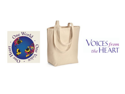 One World, One Voice, One Heart Tote Bag main photo