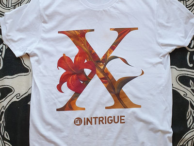 'Intrigue X' unisex T-shirt - White main photo