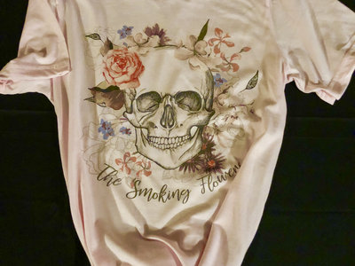 Skull and Flowers T-shirt PINK main photo