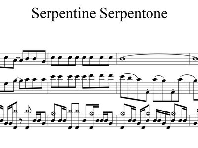 Serpentine Serpentone Score (PDF) main photo