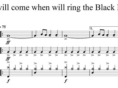 End Will Come When Will Ring The Black Bells Score (PDF) main photo