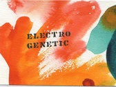 Postcard with ElectroGenetic rubber stamp and a greeting from me photo 