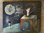 "Kosti Romances The Moon" - Original Painting By Nick Hudson photo 