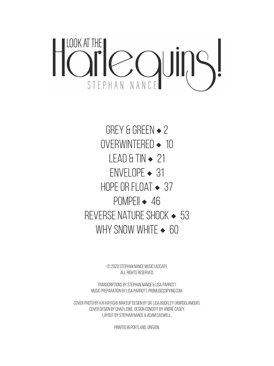 Look At The Harlequins Songbook Piano Vocal Chords Sparkbird
