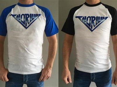 Unisex Thorium logo design blue-white baseball T-shirt main photo