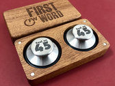 First Word 7" Middles (pair) + wooden carrying case photo 