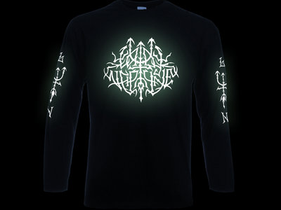 Black Lady Neptune Logo Design Glow in the Dark Long Sleeve Shirt main photo