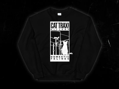 CAT TRAX! KITTENS - Unisex Black Sweatshirt main photo
