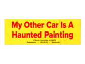 "My Other Car Is A Haunted Painting" Bumper Sticker photo 