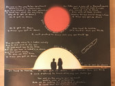 Handwritten lyrics on album cover (comes with seafoam vinyl) photo 