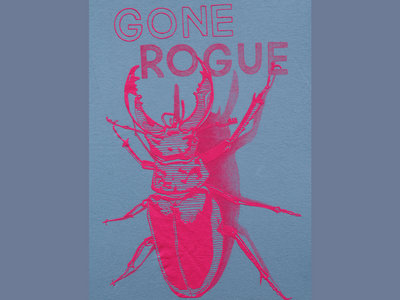 Gone Rogue T-shirt - Light blue & neon pink main photo