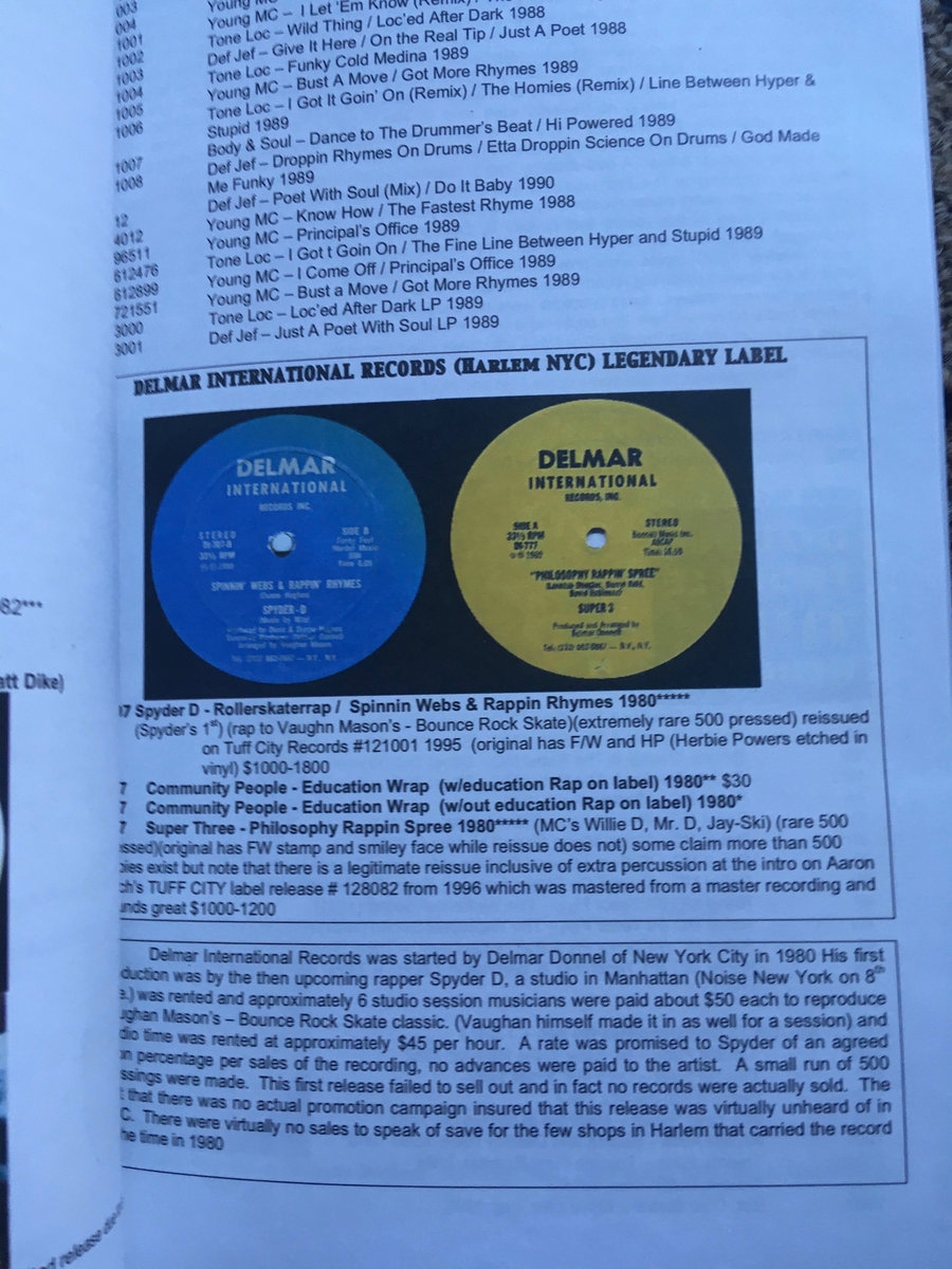 【激レア】FREDDY FRESH／THE RAP RECORD　初版 Freddy Fresh Presents The Rap Records Book Original Edition