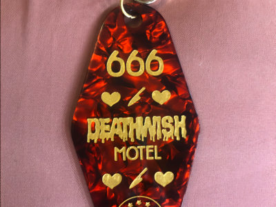 Deathwish Motel Check in keychain main photo