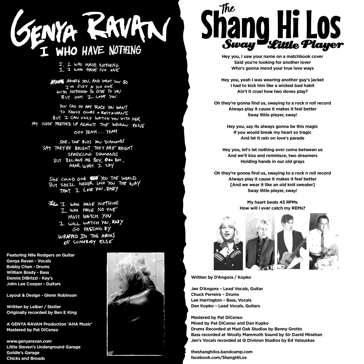 Genya Ravan / The Shang Hi Los (Split) | Genya Ravan / The