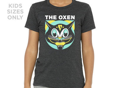 The Oxen KIDS Cat Shirt (Dark Heather Grey) main photo