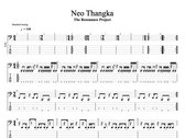 "Neo Thangka" digital transcription & play-along pack for GUITAR, BASS, & DRUMS BUNDLE photo 