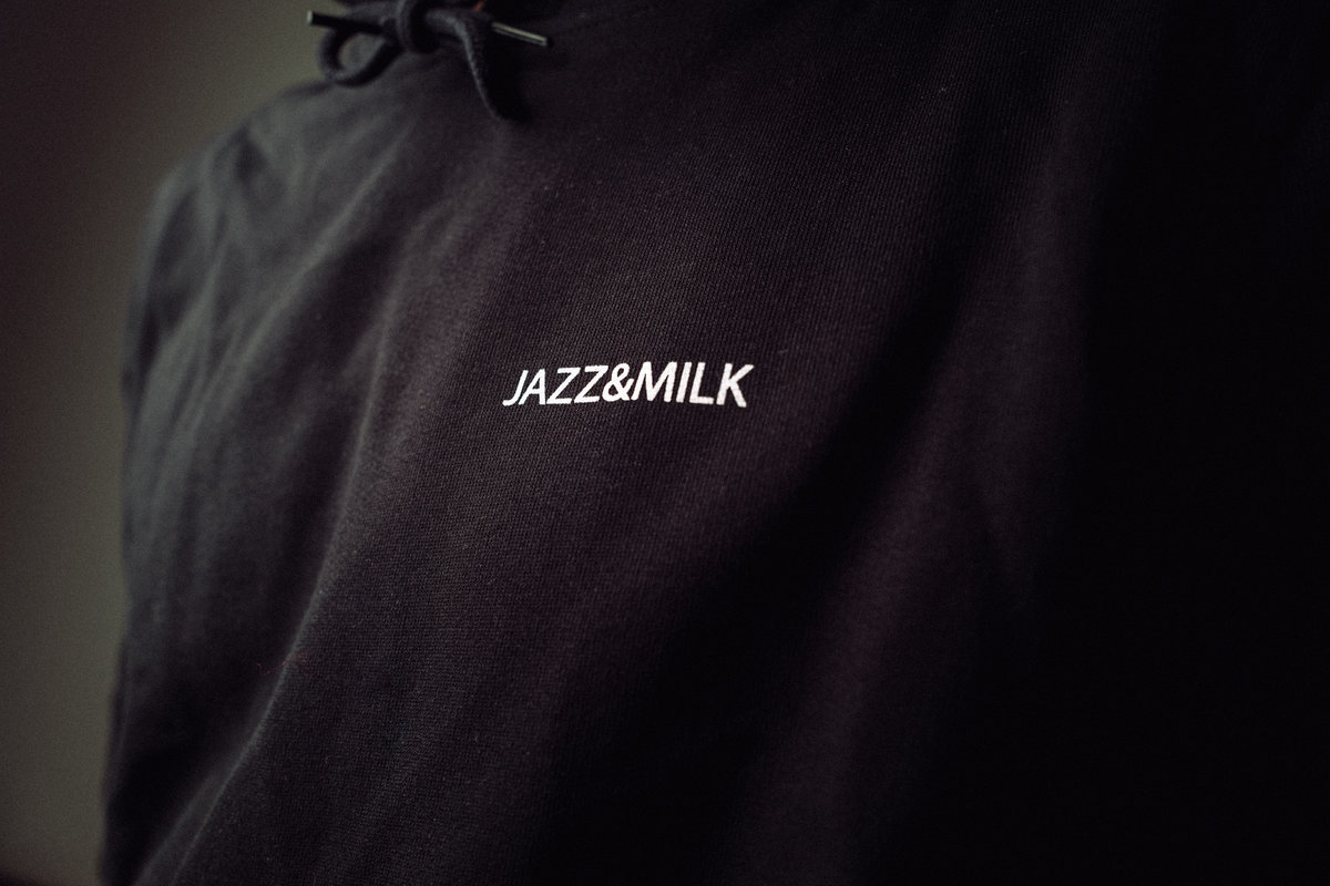 Limited Edition | (+ black hoodie hand by - & printed JAZZ silk-screen MILK \