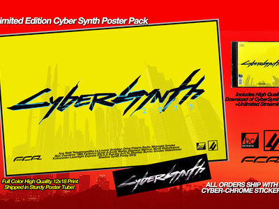 CYBER SYNTH 2077 Limited Edition Poster & Sticker Set main photo