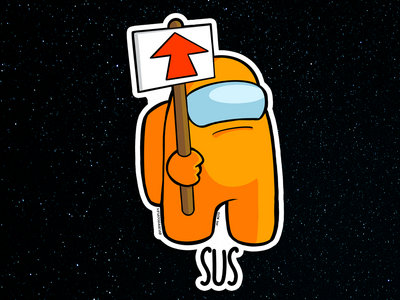 Sus Astronaut Die-Cut Sticker main photo