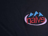 naive embroidered logo cropped hoodie photo 
