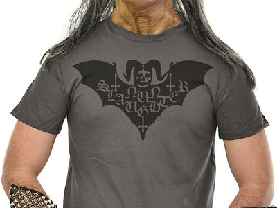 NUNSLAUGHTER - Bat Logo (GREY T-Shirt w/ Download) main photo