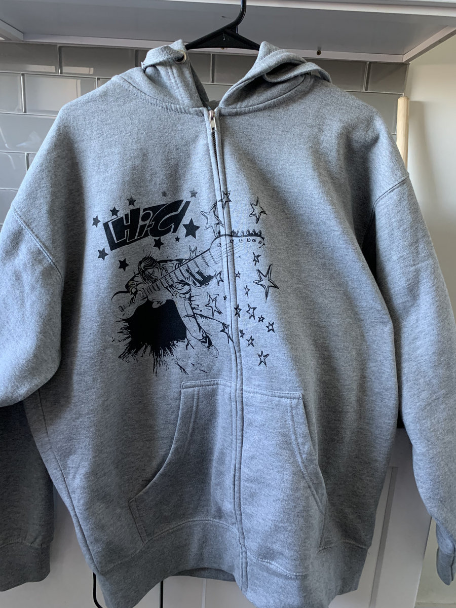 Hi-c No More Heros x Vampstar Rhinestone Hoodie Black/Grey | yung