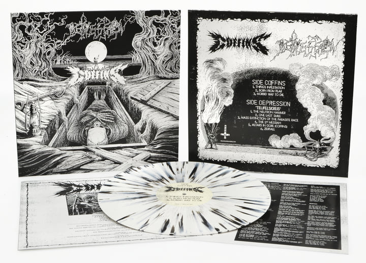 Split | COFFINS / DEPRESSION | HELLS HEADBANGERS Records