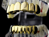 Solid Gold Plated Pain Grillz Set photo 