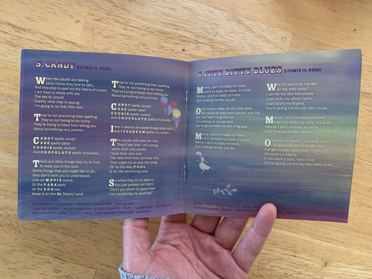 Lyric Booklet | Claire Ness