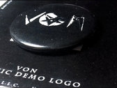 VON - Satanic (Demo) Logo Button Badge Single Pack (B/W Edition) photo 