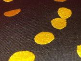 Black THE BLOW constellation shirt with metallic gold dots photo 