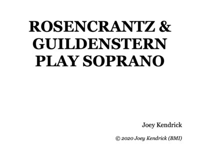 Rosencrantz & Guildenstern Play Soprano – Score and Parts main photo