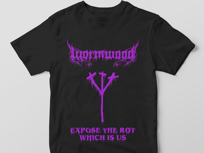 Purple "Expose the Rot Which is Us"-T-Shirt main photo