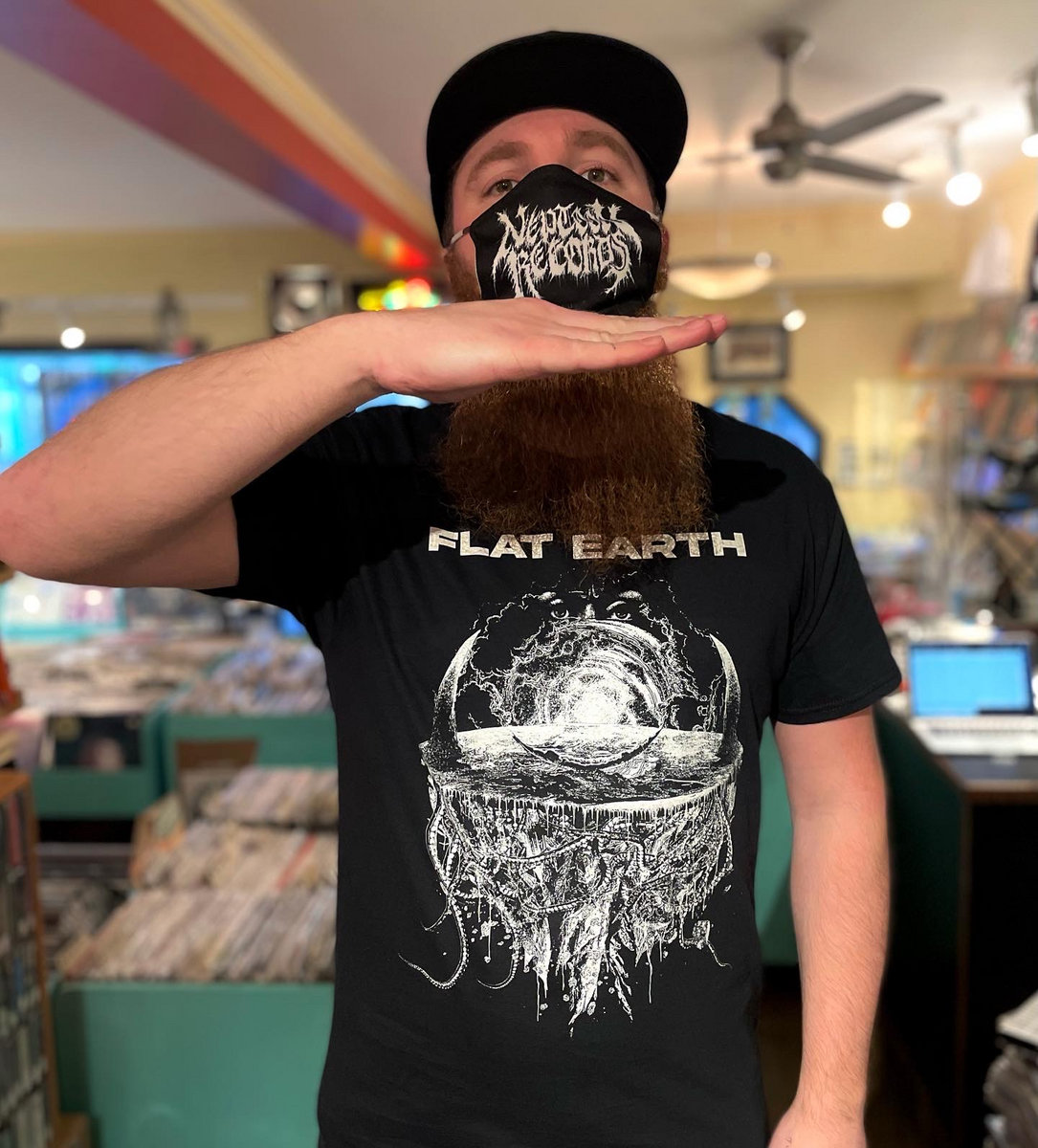 SPACE HORROR TENTACLE SHIRT | FLAT EARTH