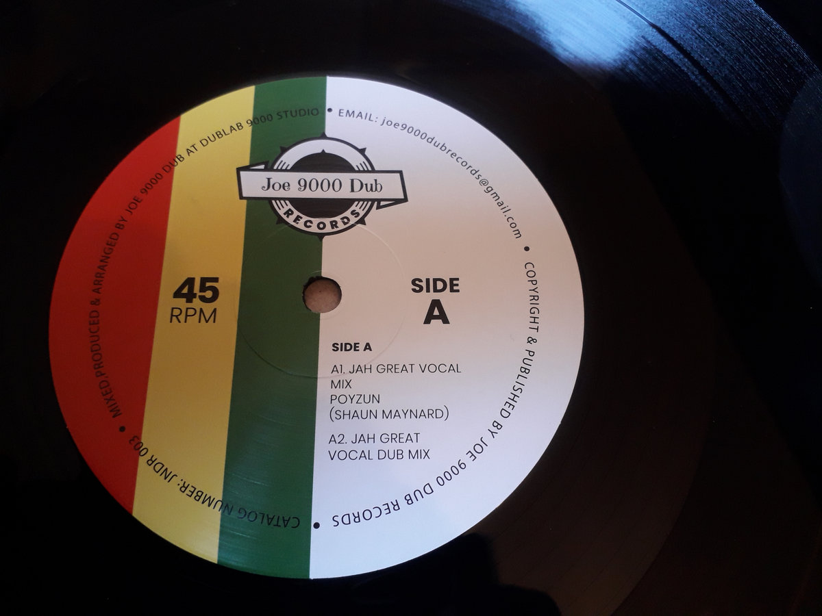JNDR 003 Jah Great / Riot Dub | Joe 9000 Dub, Poyzun | Joe
