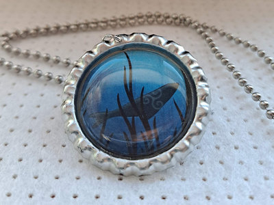 Mearra necklace: Underwater blue (silvertone metal) main photo