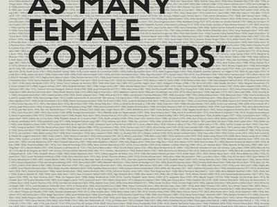 "There just haven't been as many female composers" A3 poster (29.7 x 42cm) main photo