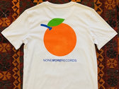 Plain White NMR Orange Moon T Shirt 100% Organic Cotton photo 