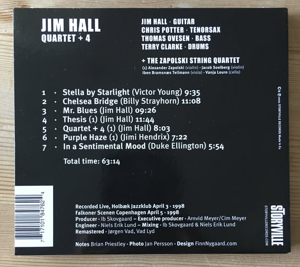 Jazzpar Quartet + 4 (Remastered 2021) | Jim Hall | Storyville Records