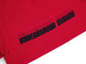 Critical Underground Sonics Red Long Sleeve (Black Print) photo 