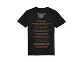 "Dol-Li-A" Design T-Shirt with Lyrics Back Print (Colour Front & Back Prints on Black) - Includes free download of the 'Dol-Li-A' 6-track EP! photo 