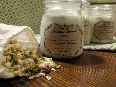 "until the jasmine blooms fade" candle main photo