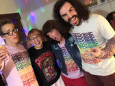 Stretch Panic Rainbow Cascade T-Shirt - Cream photo 