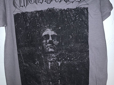 Reluctantly cover art black ink on grey shirt main photo