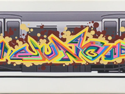 Junq Acrylic Train Canvas (20cm x 79.5cm) main photo