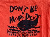 RIP Charlie McAlister 2018 DON’T BE A MOPY DICK T-Shirt Women's Scoop Neck Small photo 