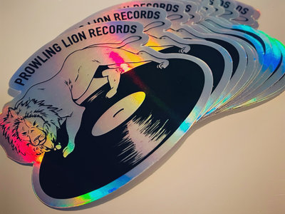 Prowling Lion Holographic Sticker main photo