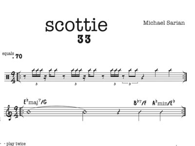 "Scottie(33)" Sheet Music (Concert Pitch Lead Sheet) main photo
